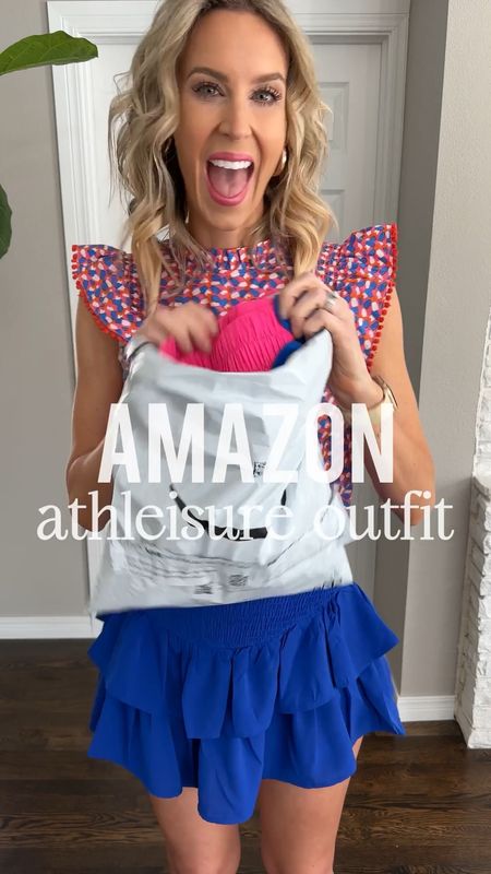 Amazon workout outfit! These are the best Amazon gym shorts and Amazon workout tank ever! You’ll love the fit. If between sizes go up on shorts  

#LTKunder50 #LTKFitness