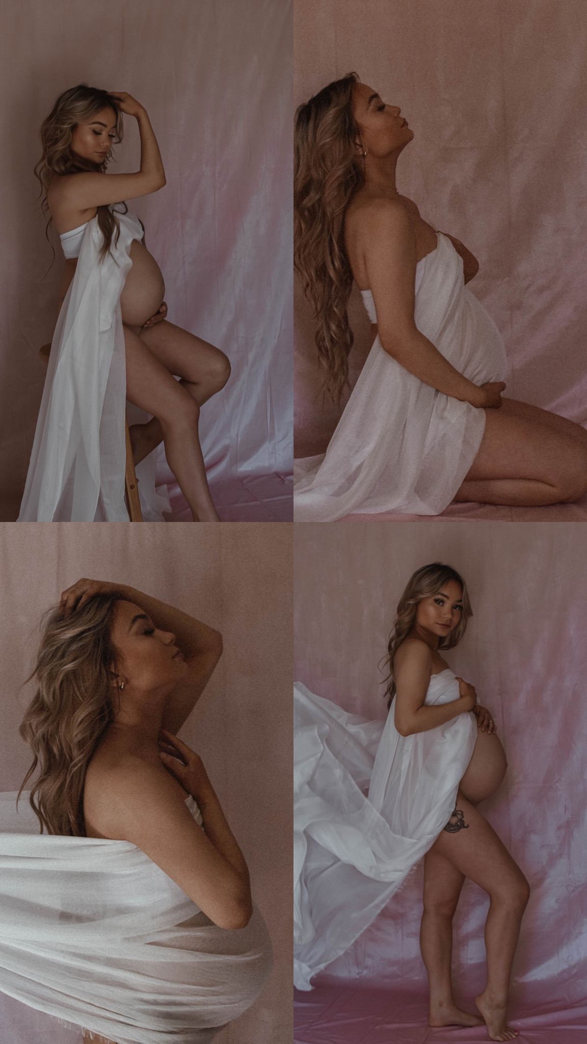Maternity Photoshoot 🤎
white sheer fabric with pink backdrop/background.
#maternitypictures #babygirlphotos #pregnancypictures #maternitypictureinspo
#cute #simple #bumppictures

#LTKunder50 #LTKbump #LTKstyletip