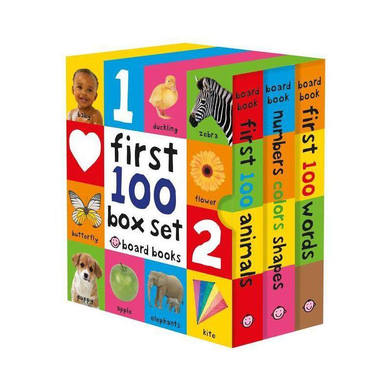 First 100 Board Book Box Set (3 Books) - by Roger Priddy (Mixed Media Product) | Target