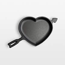 Lodge 9" Heart Cast Iron Skillet + Reviews | Crate & Barrel | Crate & Barrel
