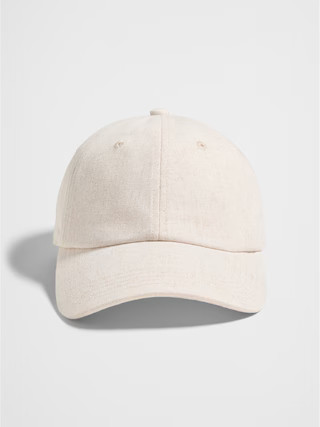 Linen-Blend Baseball Cap | Banana Republic Factory