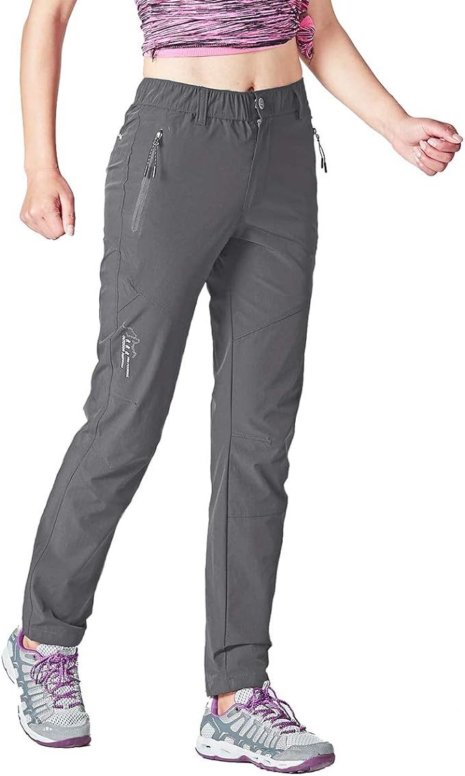 Gopune Women's Outdoor Hiking Pants Lightweight Quick Dry Water Resistant Mountain Trouser | Amazon (US)