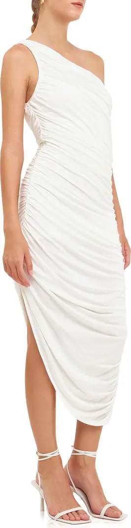 One-Shoulder Asymmetric Jersey Dress | Nordstrom