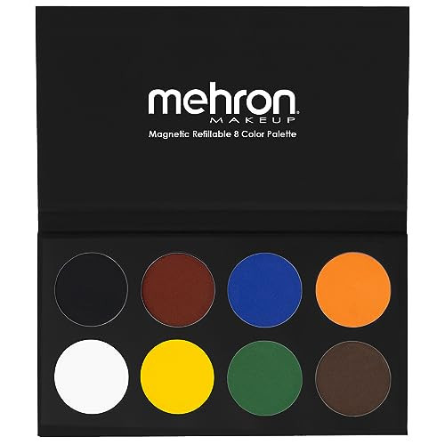 Mehron Makeup Paradise Makeup FX 8 Color Basic Palette | Magnetic Refillable Body Paint & Face Paint Palette | Professional & Water Activated | Costumes, SFX, Halloween, & Cosplay | Amazon (US)