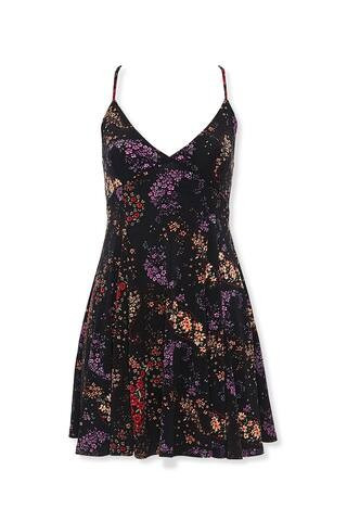 Cutout Floral Skater Dress | Forever 21 (US)