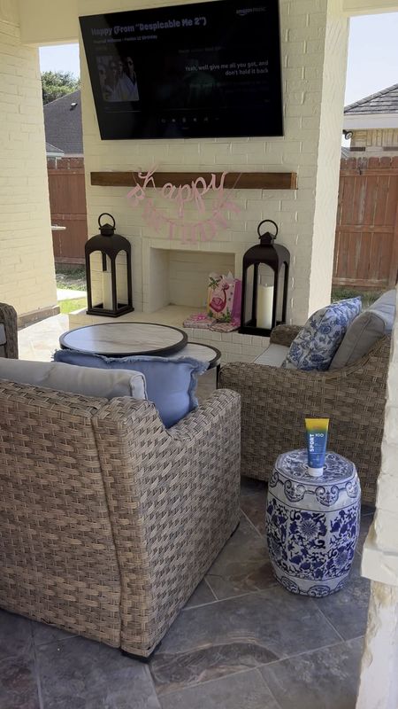 Better Homes & Gardens wicker patio set
2 swivel chairs with cushions
Natural 
Couch with cushions & protective covers
2 nesting tables
Walmart finds
Patio
Porch
Spring
Refresh

#LTKSeasonal #LTKswim #LTKhome