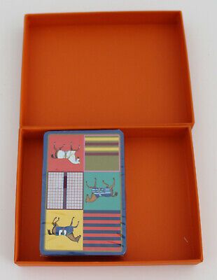 HERMES Box with Deck of Playing Cards Authentic Horse Riding set | eBay US