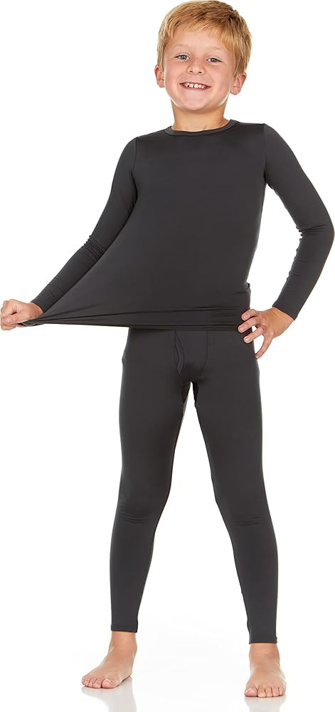 Thermajohn Boys Thermal Underwear Set for Kids Long Johns Underwear for Boys Thermal Top and Bott... | Amazon (US)