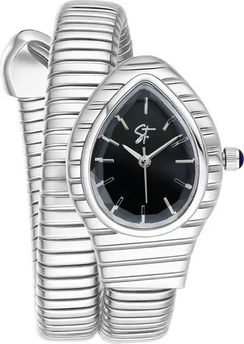 st. Moran Serpentine Wraparound Bracelet Watch, 12.7mm x 25.4mm | Nordstrom | Nordstrom