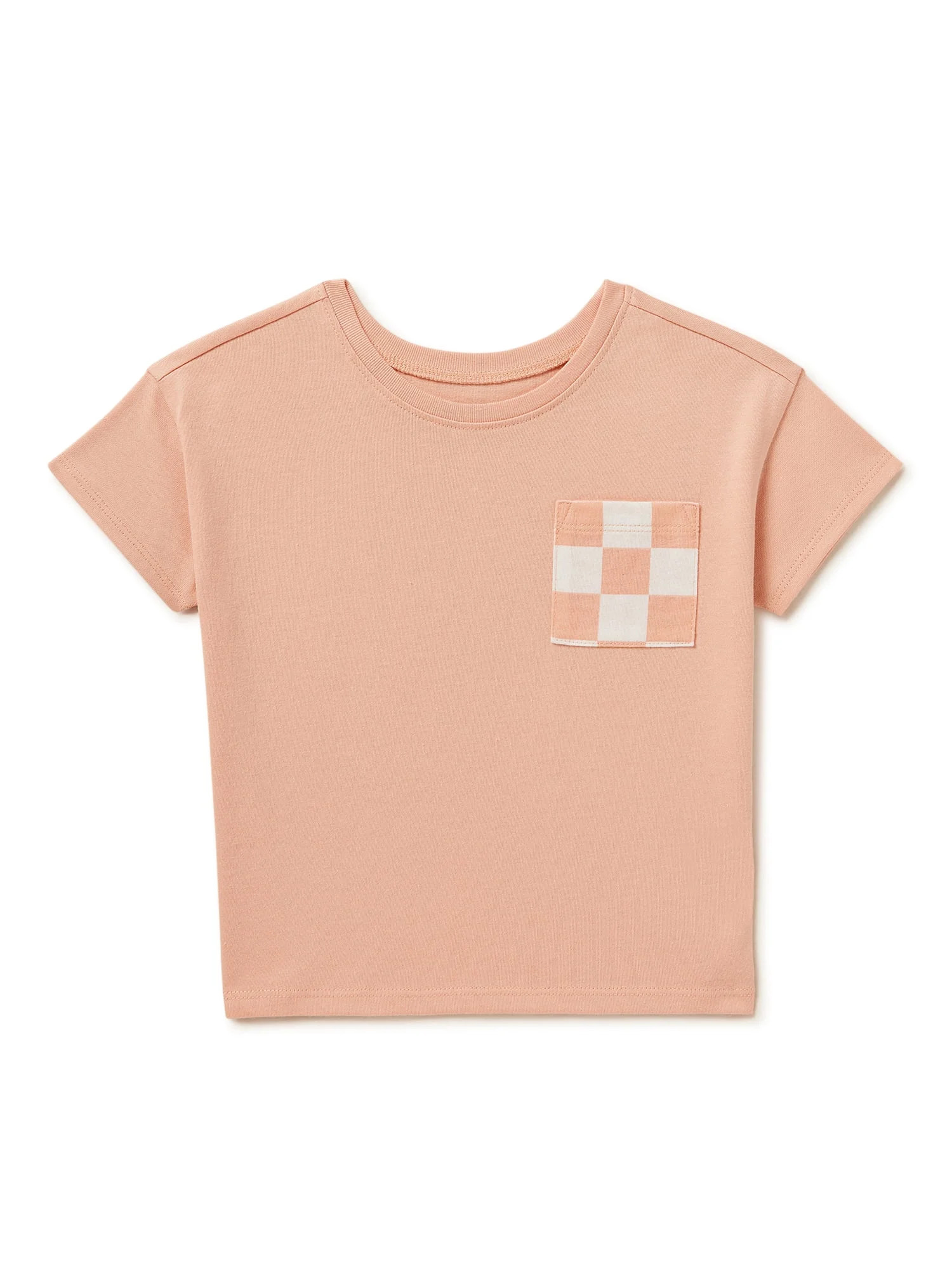 Garanimals Toddler Girls Short Sleeve Pocket Tee, Sizes 12 Months-5T | Walmart (US)