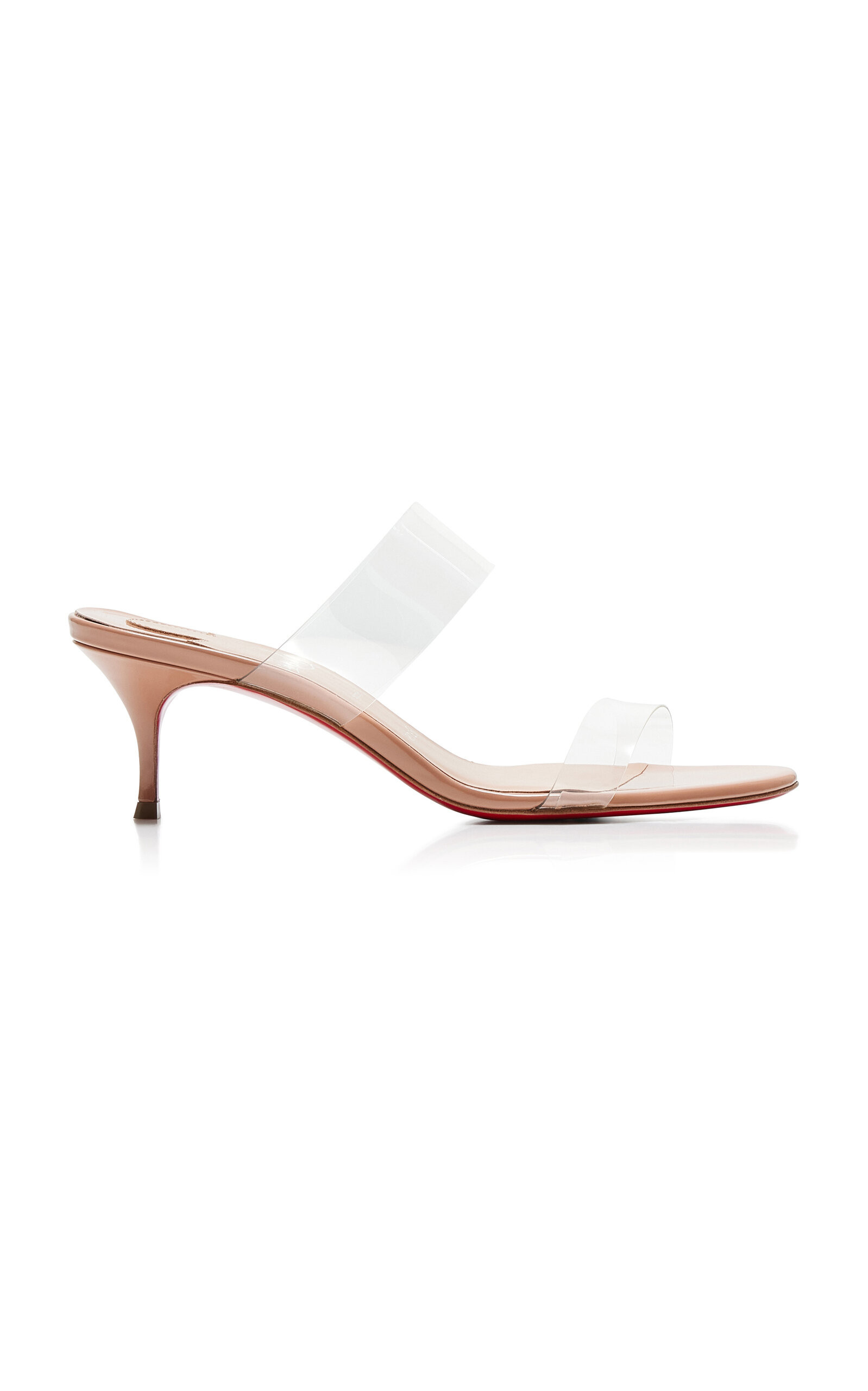 Christian Louboutin - Just Nothing 55mm Patent PVC Sandals - Neutral - IT 41 - Moda Operandi | Moda Operandi (Global)