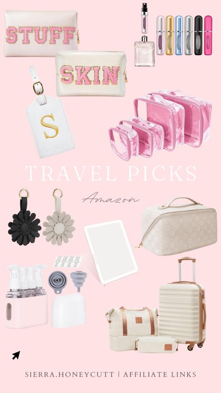 Travel picks, luggage, tag, mirror, makeup bag, packing cubes, AirTag, travel toiletries, vacation, Amazon favorites 

#LTKSeasonal #LTKfindsunder100 #LTKtravel