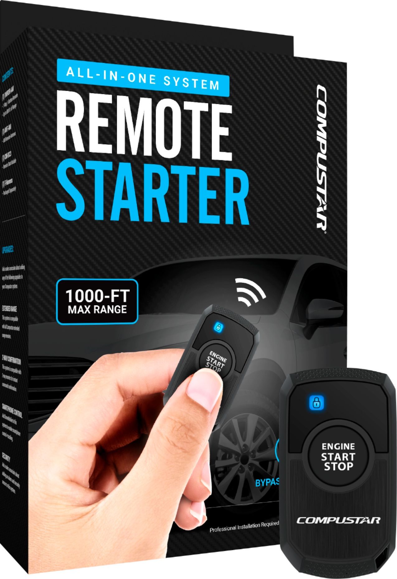Compustar 1-Button Remote Starter T-Harness Kit (2nd Gen) Installation Required Black RS1B-DC3 - ... | Best Buy U.S.