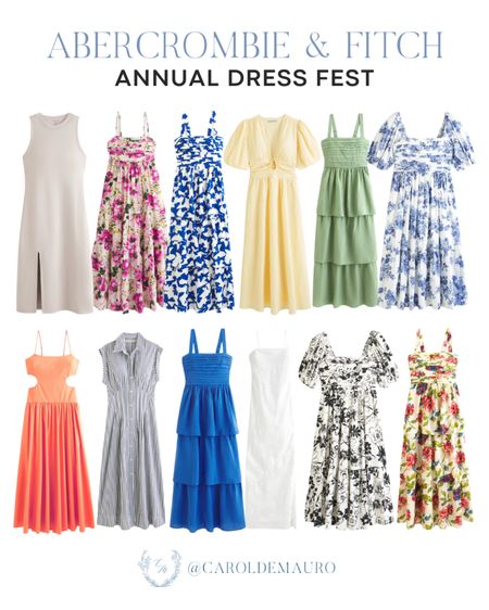 Get your wardrobe summer-ready with Abercrombie & Fitch's Dress Fest! Catch these dresses on sale for 20% off!
#fashiondeal #weddingguest #summerlook #outfitinspo

#LTKStyleTip #LTKSeasonal #LTKSaleAlert