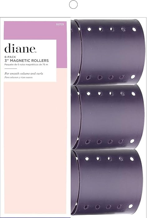 Diane Smooth Hair Rollers, XL 3-Inch Hair Rollers for Volume, Blowout & Wet Set Styling, Large Ve... | Amazon (US)