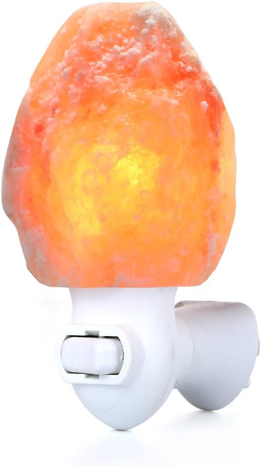 Betus Natural Crystal Himalayan Salt Wall Lamp - Air Purifying Night Light - 360° Rotatable Plug... | Amazon (US)