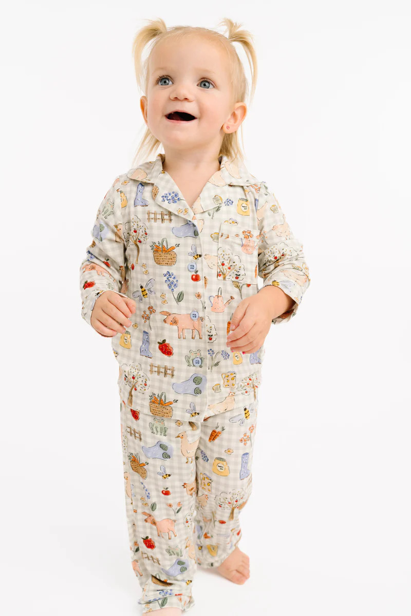 Farm Days Bamboo Button Up Set | Little One Shop Co