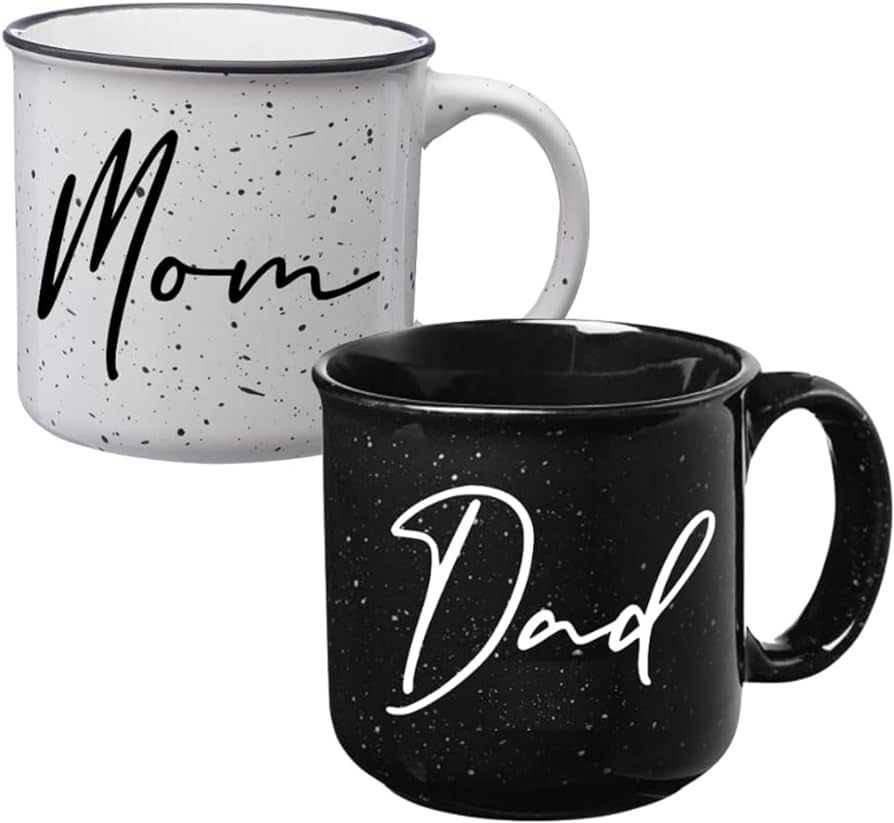 Mom Dad Campfire Mug Set - New Parents Couples Gifts - Pregnancy Announcement - Gift Ideas for Ex... | Amazon (US)