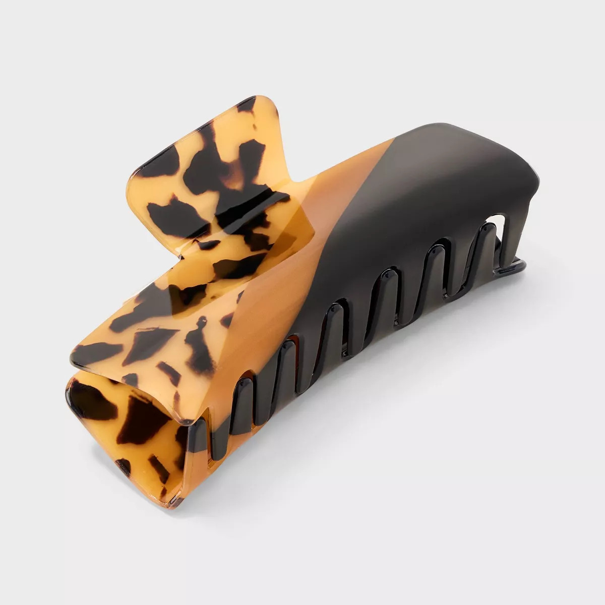 Colorblock Acrylic Claw Hair Clip - Universal Thread™ Black | Target