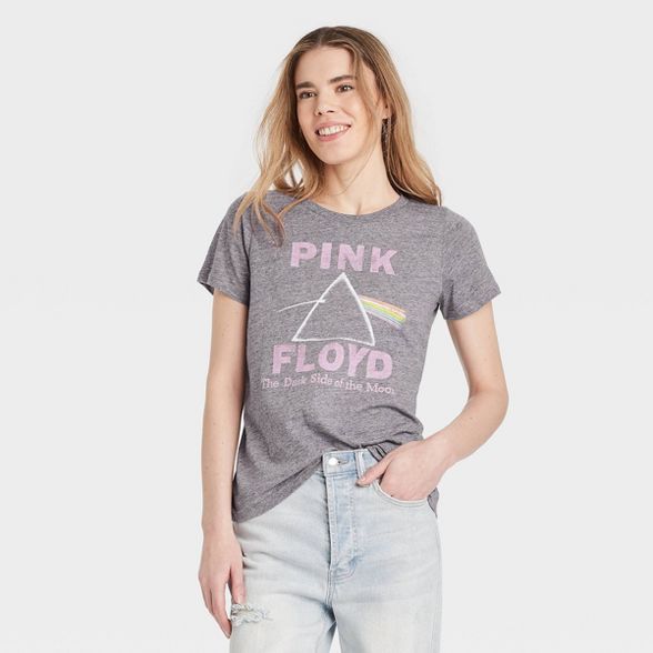 Women's Pink Floyd Dark Side of the Moon Short Sleeve Graphic T-Shirt - Gray | Target