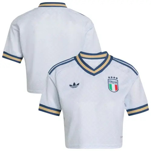 Women's adidas Light Blue Italy National Team 2026 Away Replica Cropped Jersey at Nordstrom, Size Large | Nordstrom