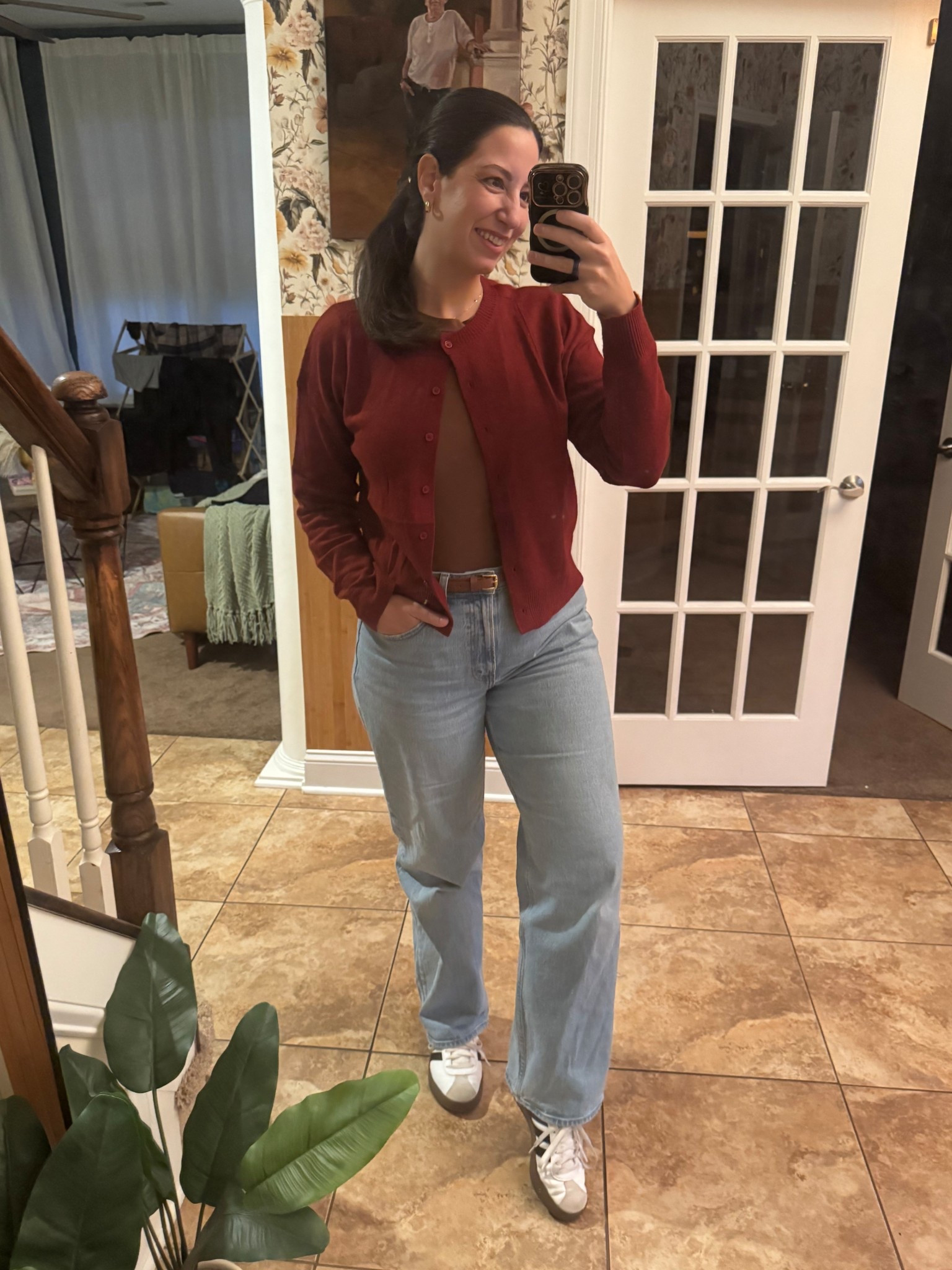 What I wore for a play date in a play museum. I was comfy but stylish. These jeans are in size 30 and curve love. Wearing a belt matching the top brings it all together. These sneakers are my fav too. 

#LTKMidsize #LTKootd #LTKdayinmylife