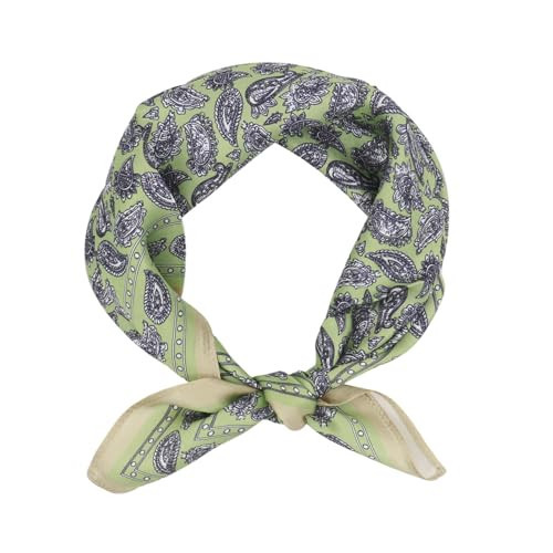 Ciormis Small Square Silk Scarf,21''x 21 100% Real Silk Lightweight fashion Neck Scarves for Women (Style 78) | Amazon (US)