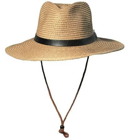 Men Straw Cowboy Hat Sun Hat Folding Western Wide Curved Brim with Adjustable Chin Strap Hat for | Walmart (US)