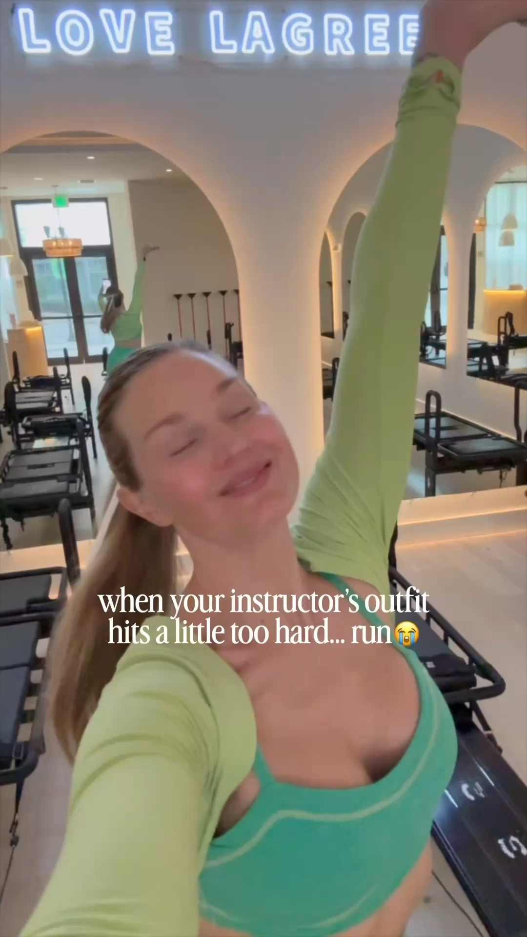 Love a cutie matching set to boost those lagree vibes 

Bra sold out, but linked another to match

Sizing:
Tops M
Pants S

#LTKfitnessgoals #LTKootd #LTKActive