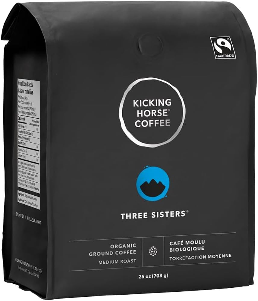 Kicking Horse Coffee - Three Sisters Blend, Ground 100% Arabica Coffee | Medium Roast | All Organ... | Amazon (CA)