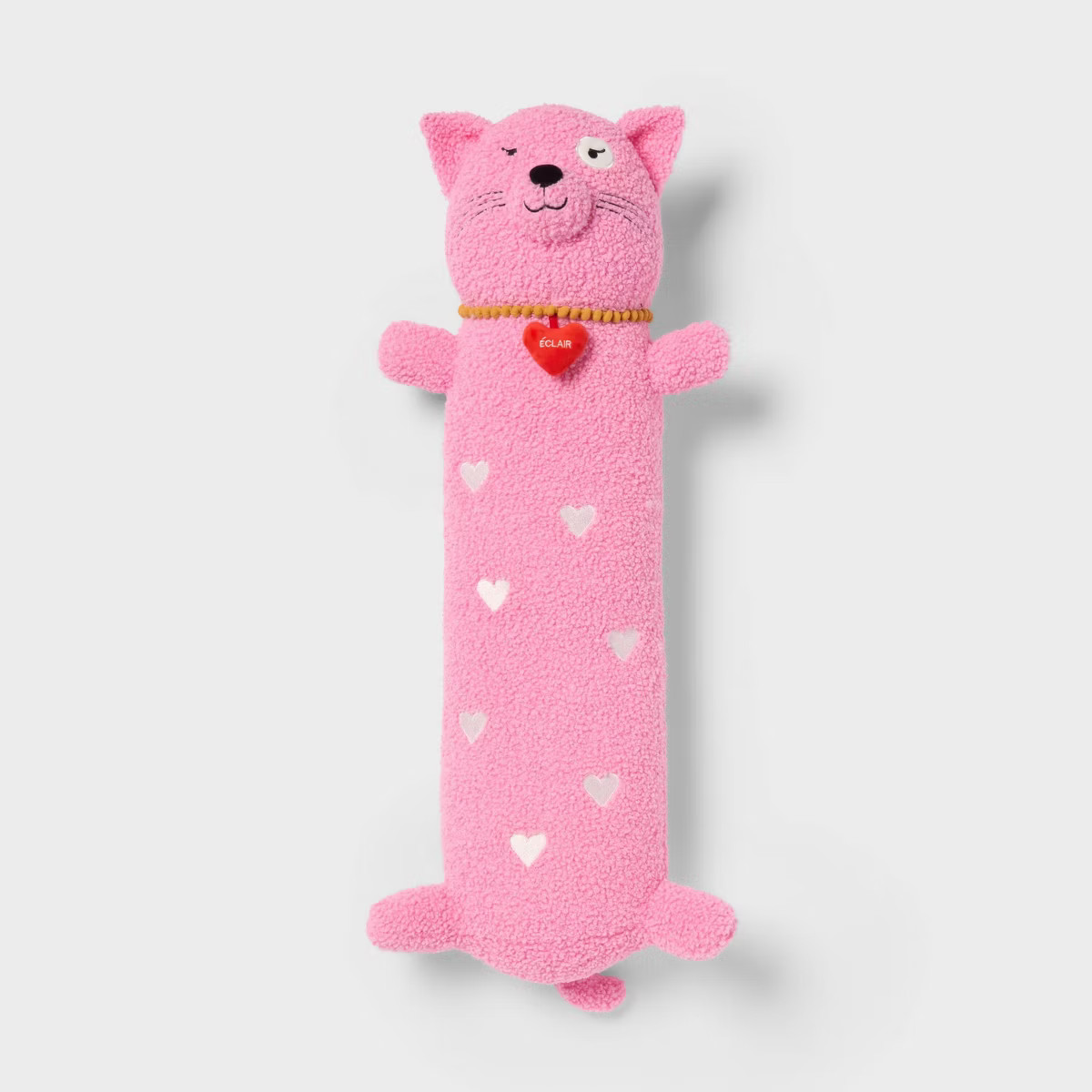 Cat Kids' Long Weighted Plush Throw Pillow Pink - Pillowfort™ | Target