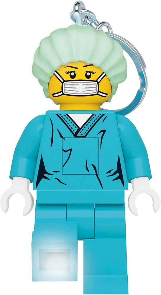 LEGO Classic Keychain Light - Surgeon - 3 Inch Tall Figure (KE178H) | Amazon (US)