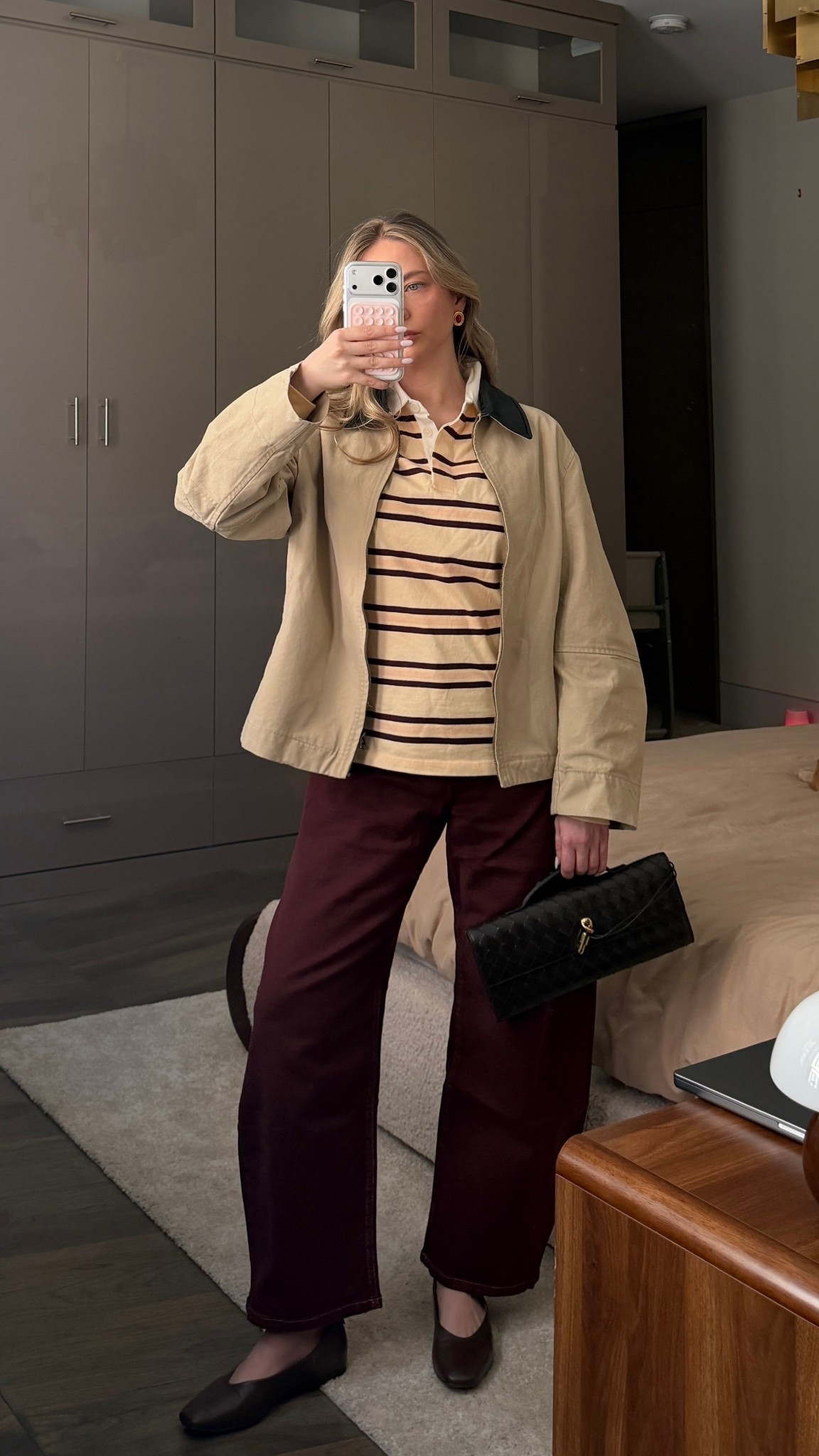 fall outfit I’m wearing in nyc: barrel jeans and striped polo shirt 

#LTKSeasonal #LTKItBag