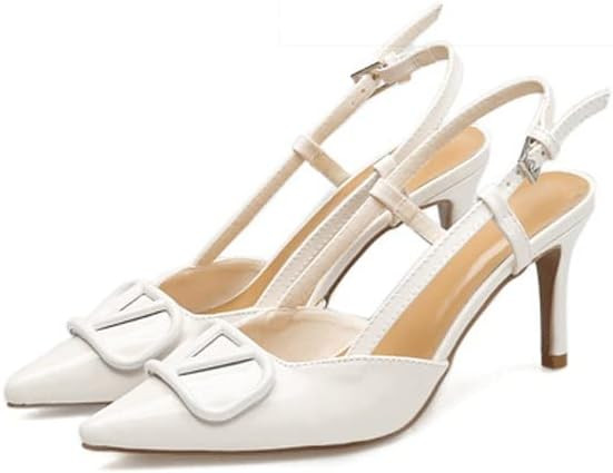 BMBFLZN Peep Toe Block Heel Pointed Toe High Heels V Buckle A Word With Hollow Fine With High Hee... | Amazon (US)