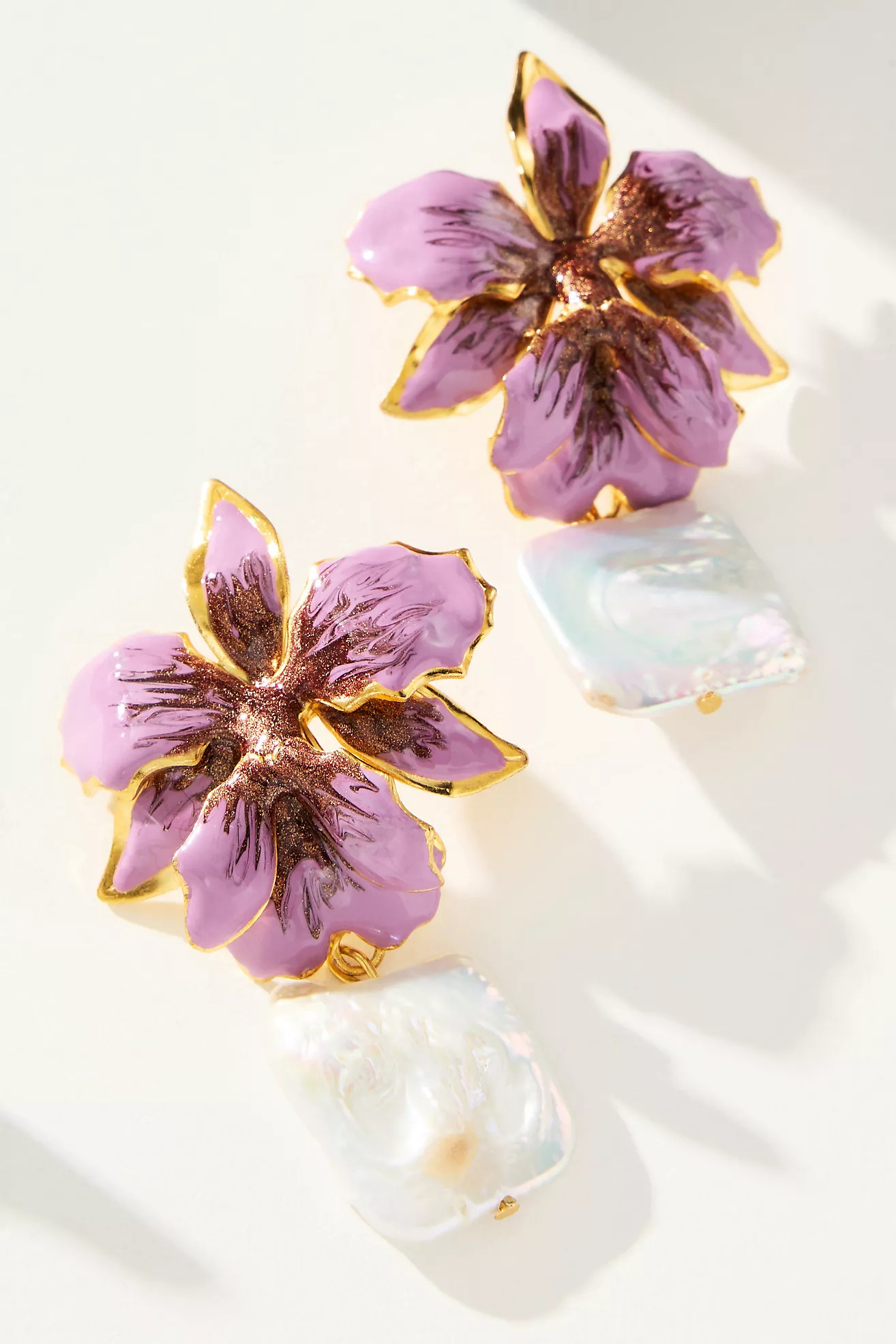 The Pink Reef Vanilla Pearl Drop Earrings | Anthropologie (US)