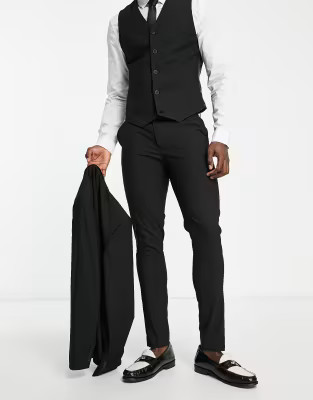 ASOS DESIGN skinny suit pants in black | ASOS (Global)