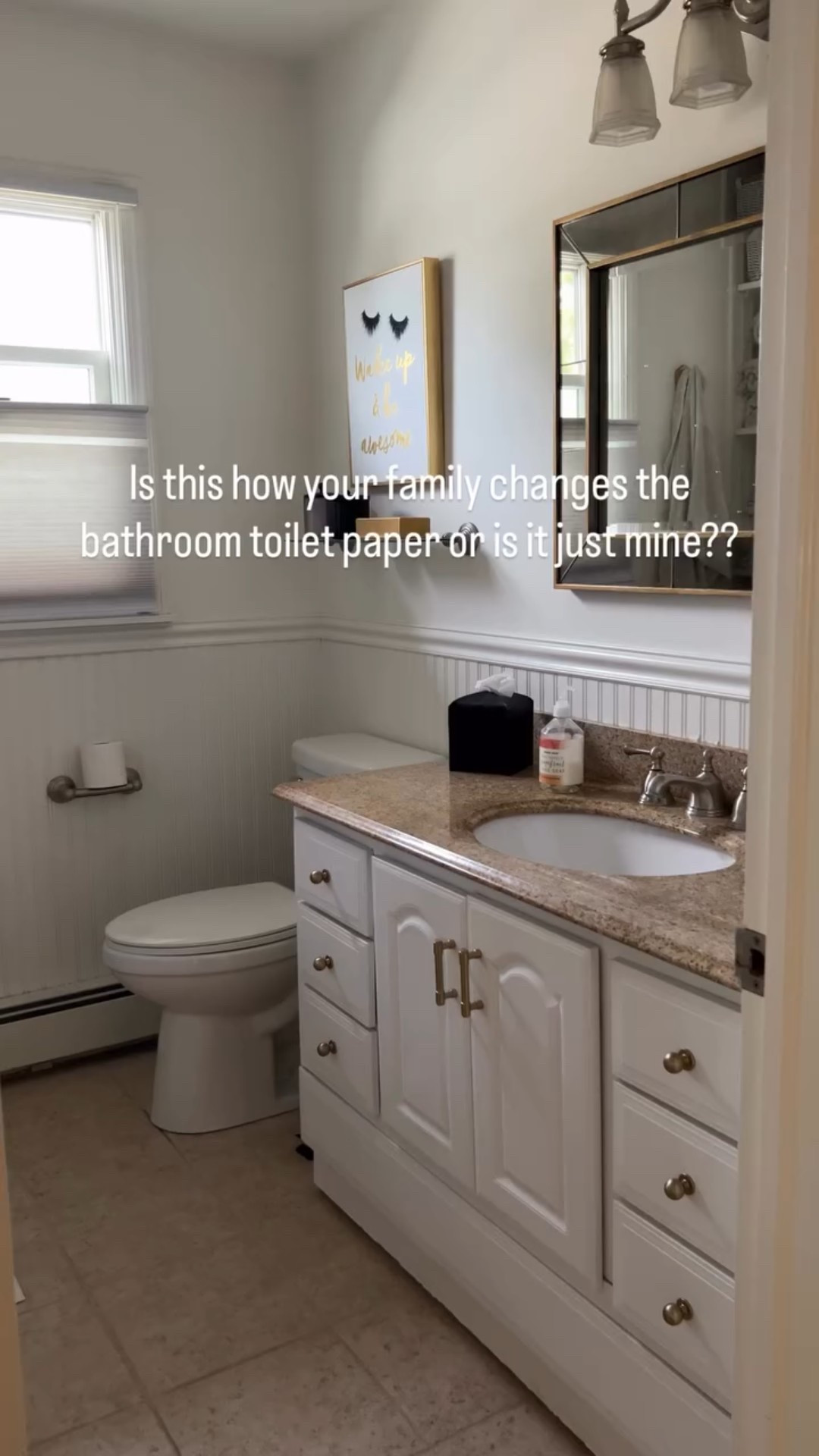 Is this normal???

Second time this week how the bathroom toilet paper was changed! SMH 

Still love those gold bathroom knobs and door pull handles from Amazon on the bathroom cabinet !
#trending #familycomedy #bathroomideas

#LTKOver40 #LTKStyleTip #LTKHome