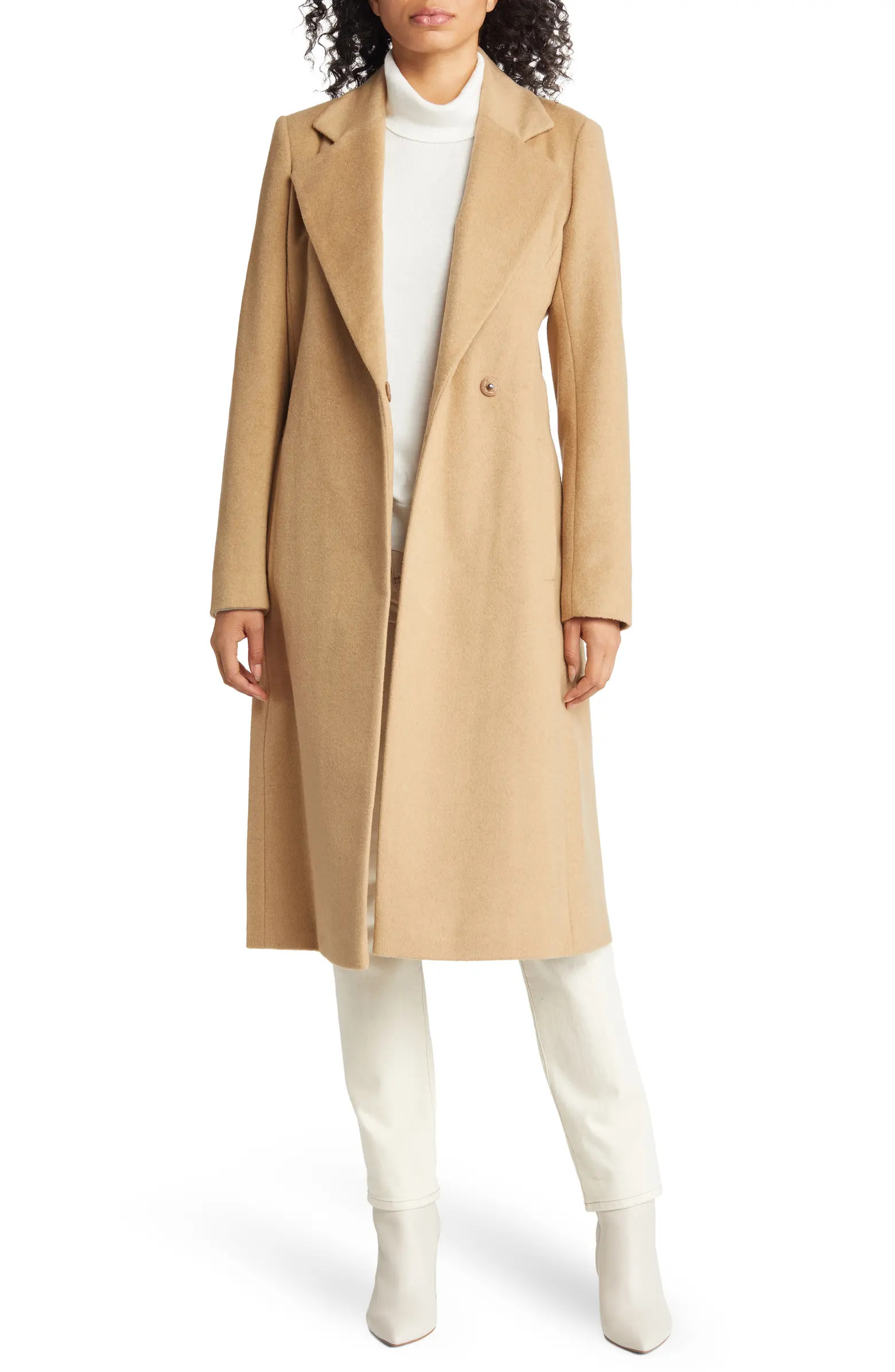 Belted Wool Blend Coat | Nordstrom