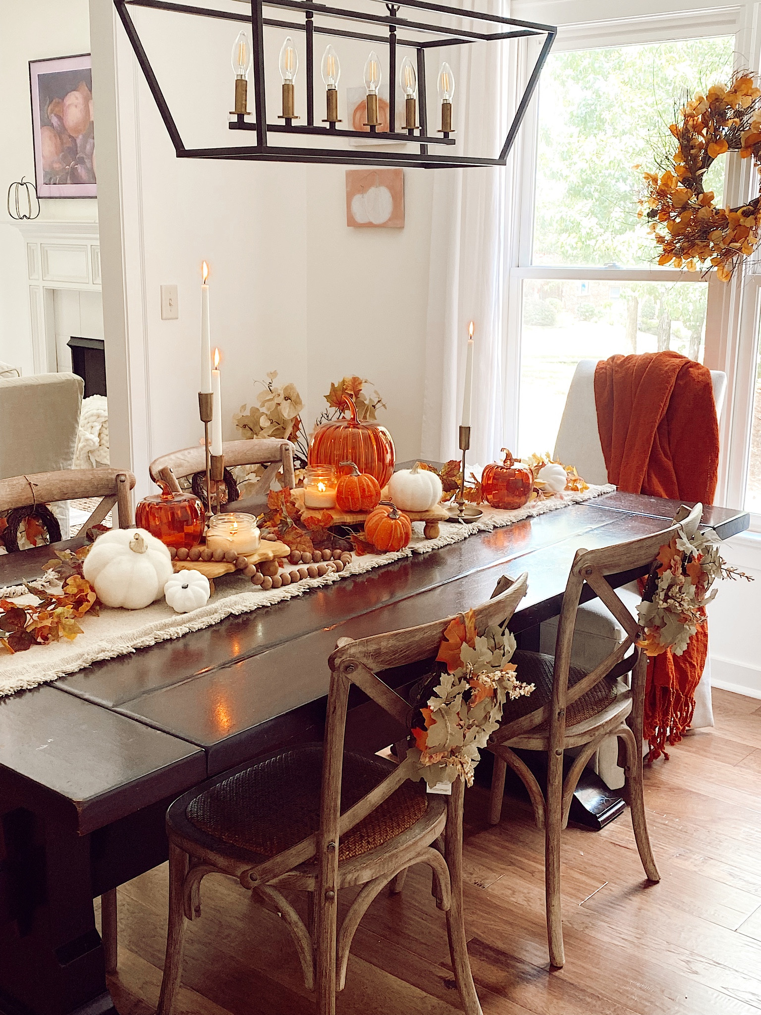 Fall decor // Dining room table // Home decor // Fall dining room // Fall farmhouse

#LTKstyletip #LTKhome #LTKSeasonal