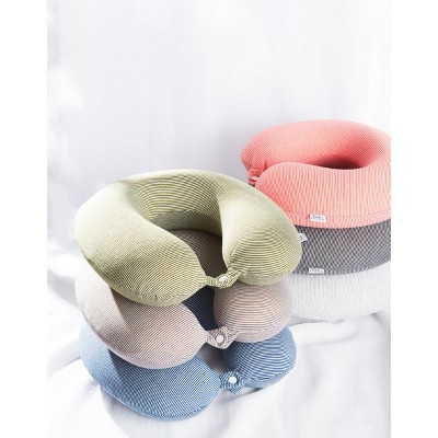 Bucky Memory Foam Neck Pillow - Olive Stripe | Target