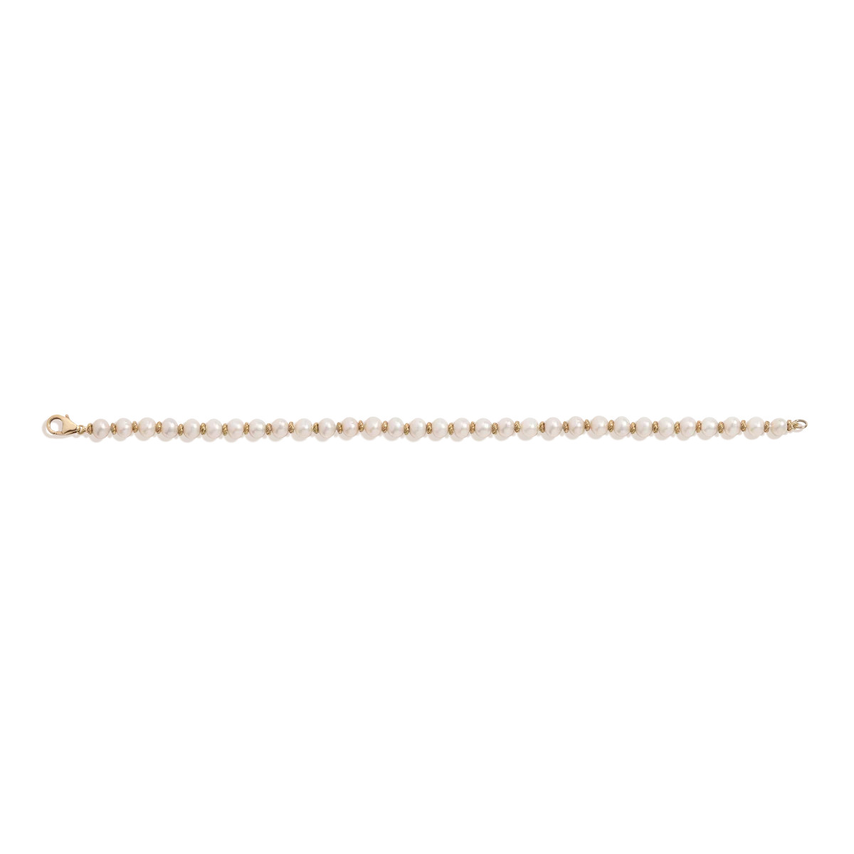 Aurate x Marilyn Monroe: Gold Knot Pearl Bracelet | AUrate New York