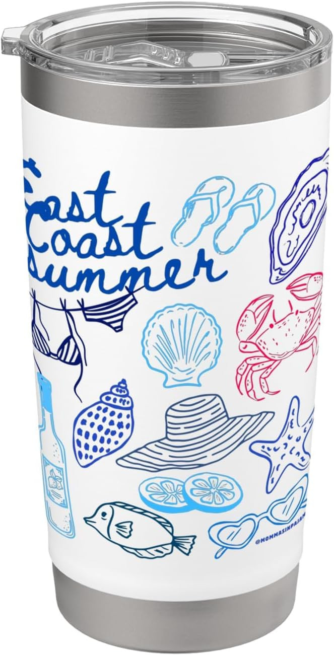 East Coast Summer Stainless Steel Insulated Tumbler | Amazon (US)