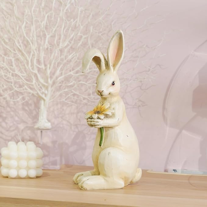 Newman House Studio Easter-Decorations - Spring Bunny Decor - Table Centerpiece - Spring Figurine... | Amazon (US)