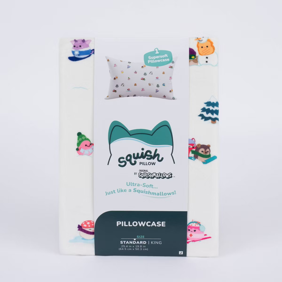 SquishPillow Standard Pillowcase Best in Snow White | Target