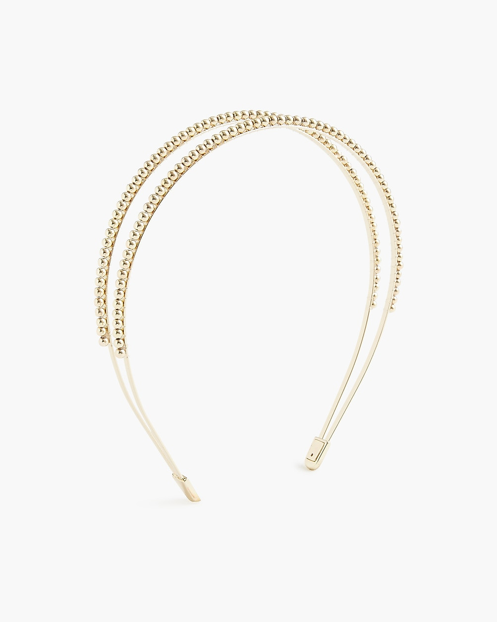 Double gold beaded headband | J.Crew Factory
