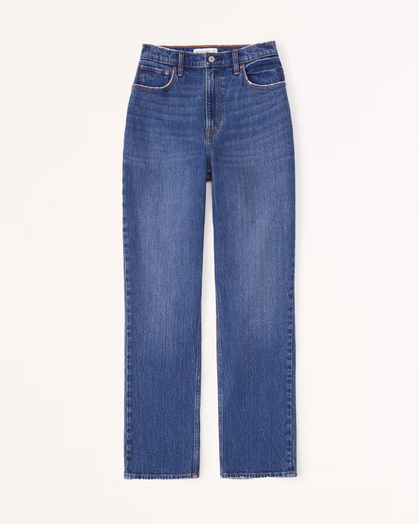 Curve Love Ultra High Rise 90s Straight Jean | Abercrombie & Fitch (US)