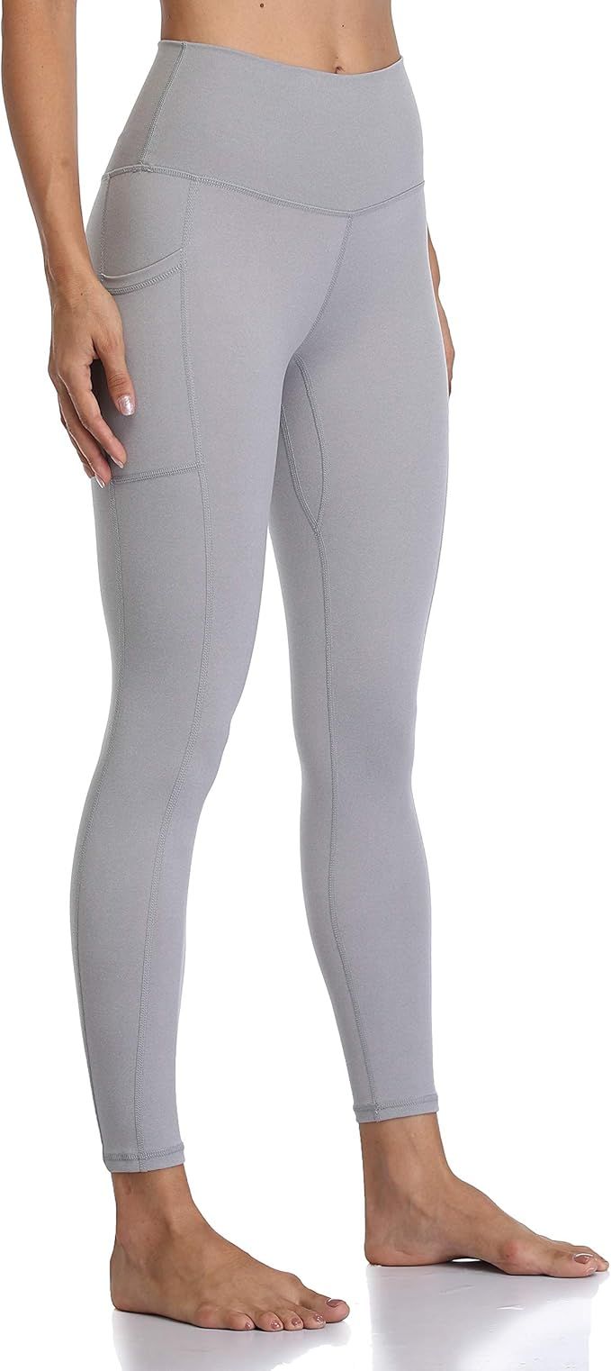 Colorfulkoala Women's High Waisted Yoga Pants 7/8 Length Leggings with Pockets | Amazon (US)
