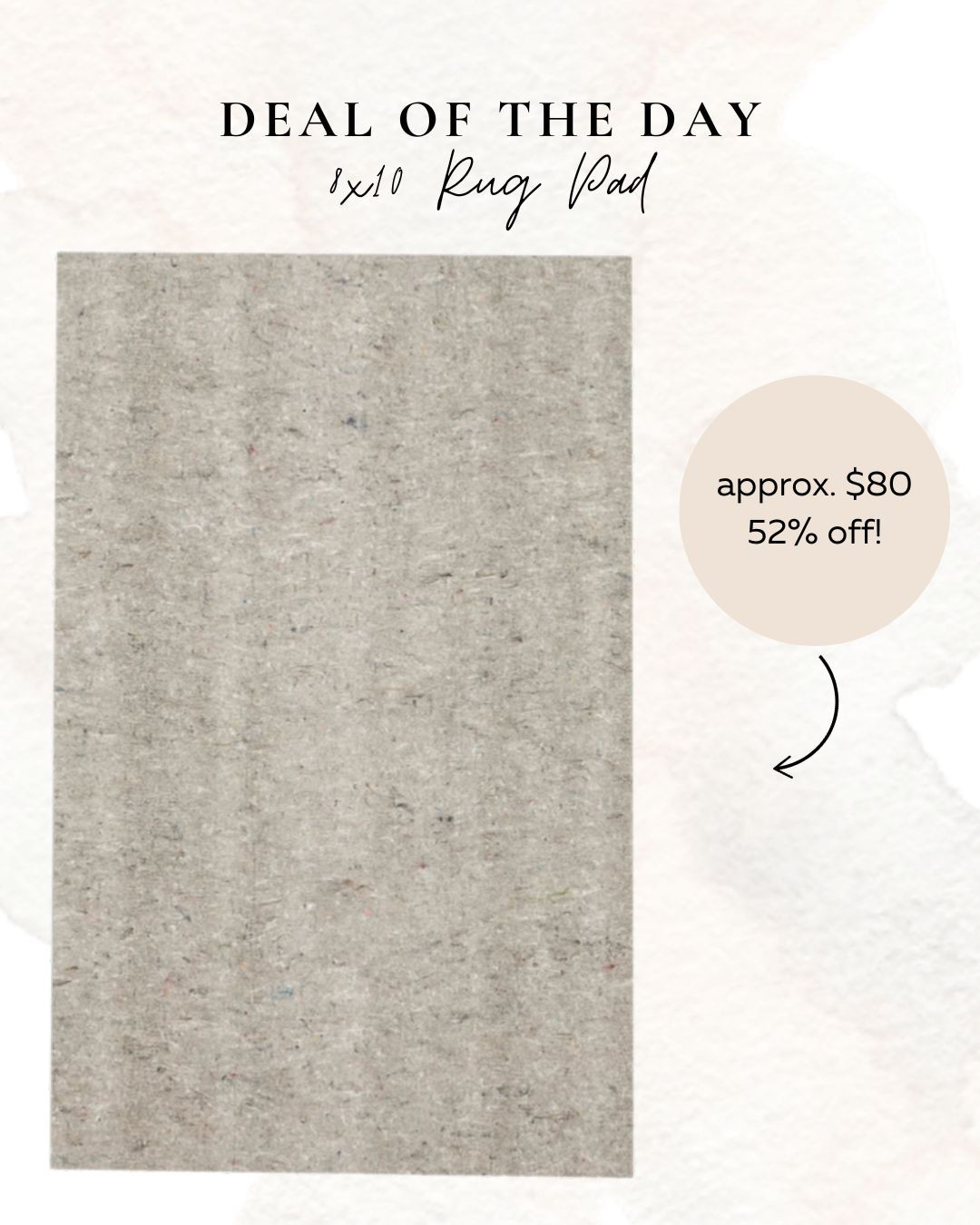 Deal of the Day: Rug Pad

 

 #LTKHome