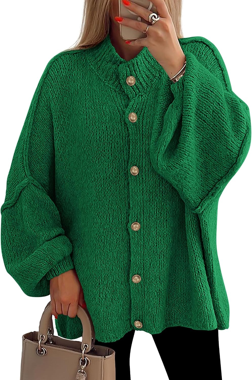 PRETTYGARDEN Women's Oversized Chunky Cardigan Sweaters | Amazon (US)