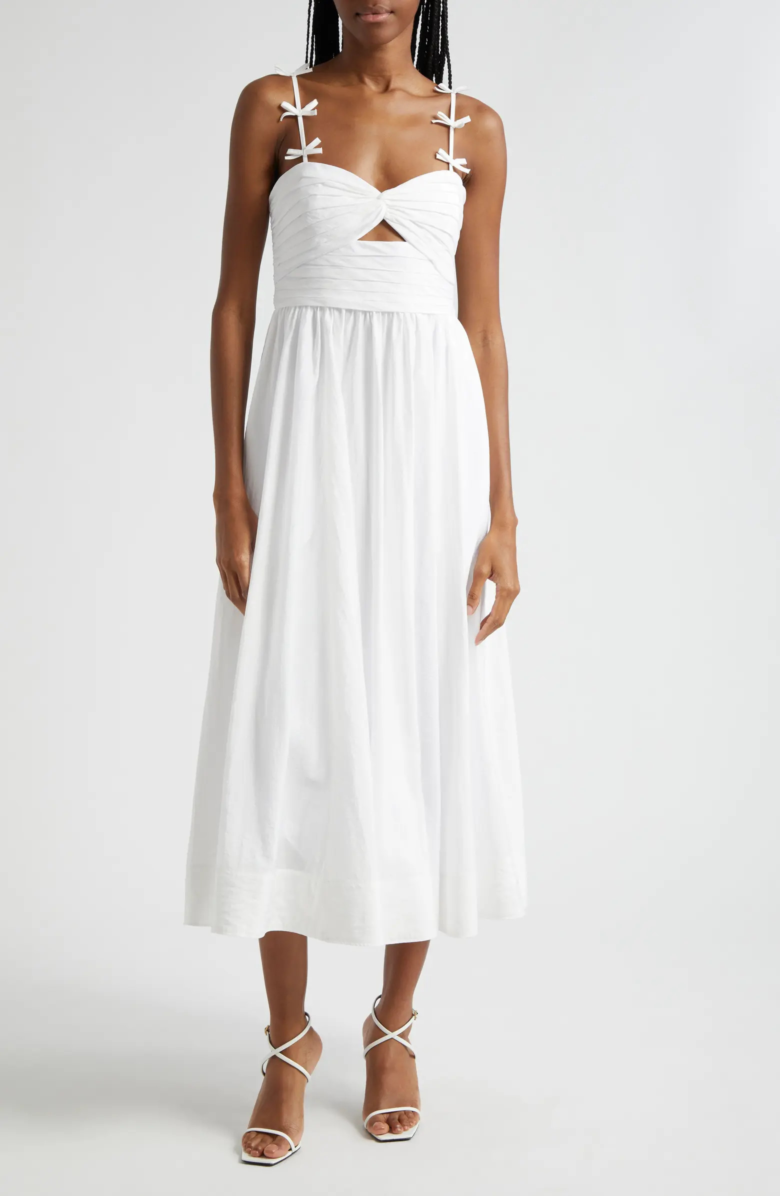 Agnes Bow Strap Midi Sundress | Nordstrom